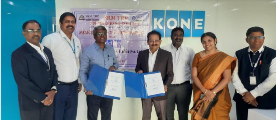 MoU with KONE Elevator, Chennai