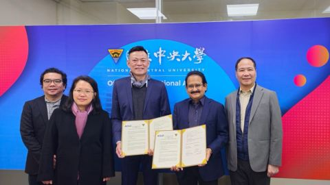 SRM TRP Engineering College in signing a Memorandum of Understanding (MoU) with National Central University at their esteemed campus in Taiwan.